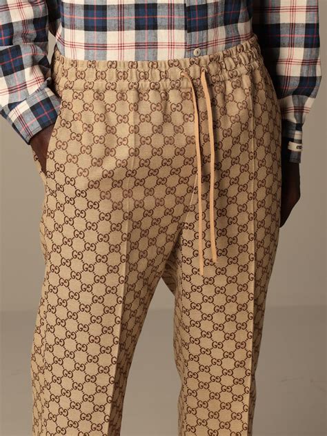 como diseños de pantalones para caballero en gucci|pantalones de gucci.